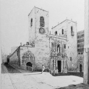 Santa María | Litografía | José Cerezo