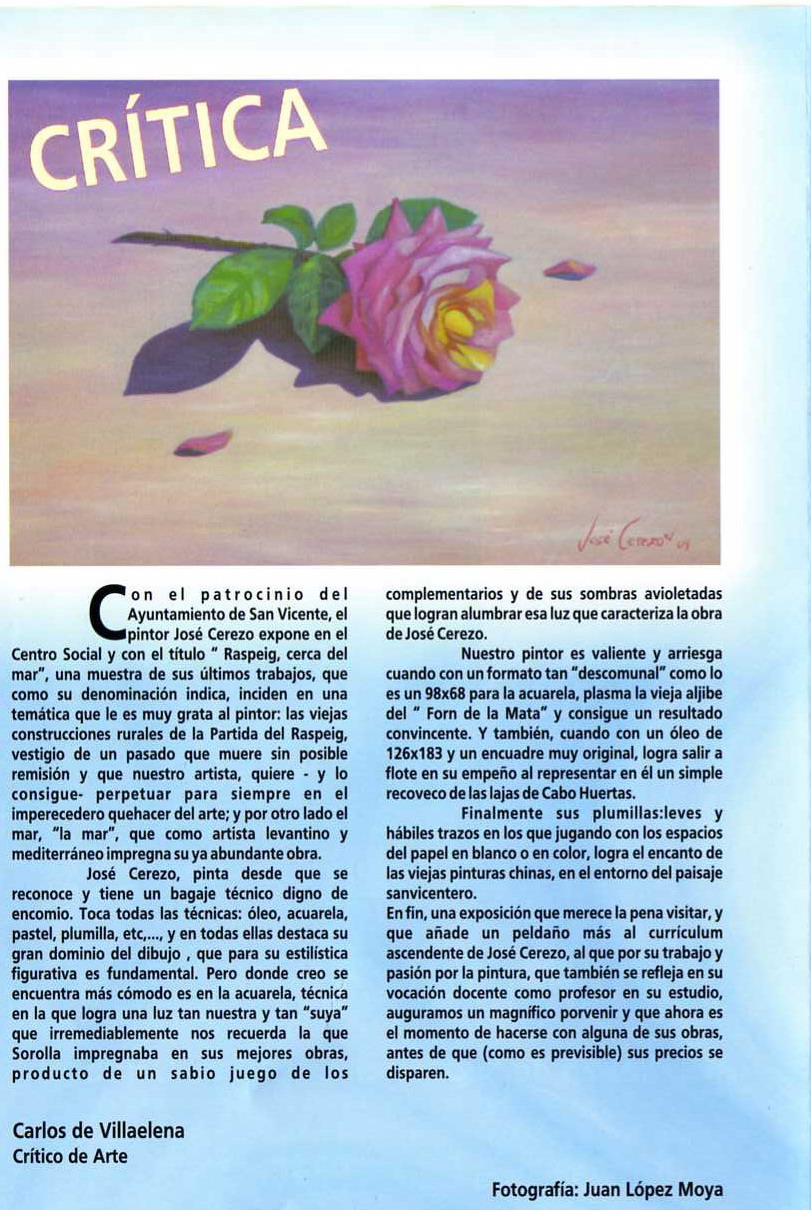 Exposición colectiva, I Exposición de Invierno, 1996