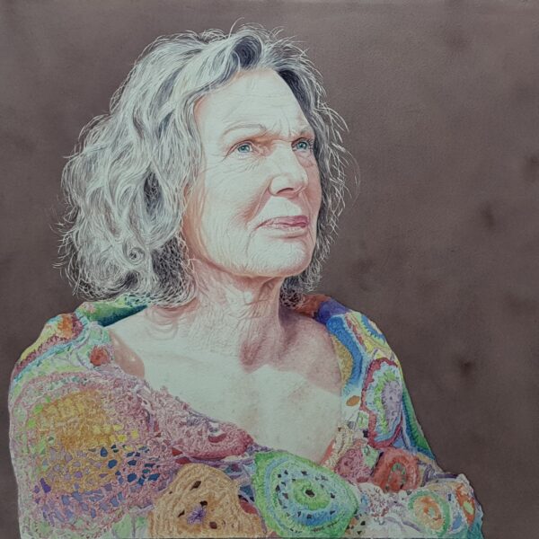 Jocelyne,Acuarela 100 x 75 cm.